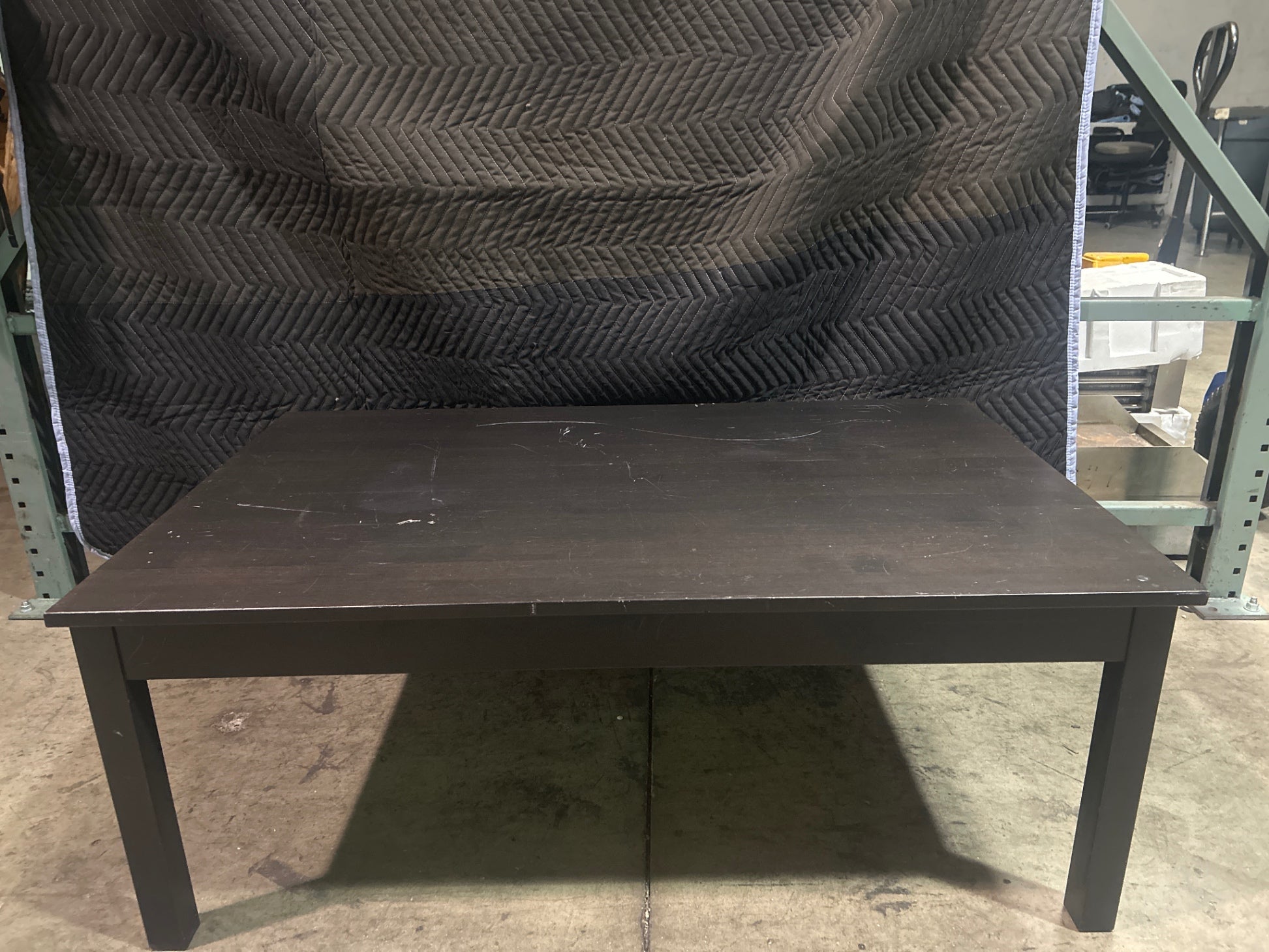 Wooden Dark Stained Coffee Table