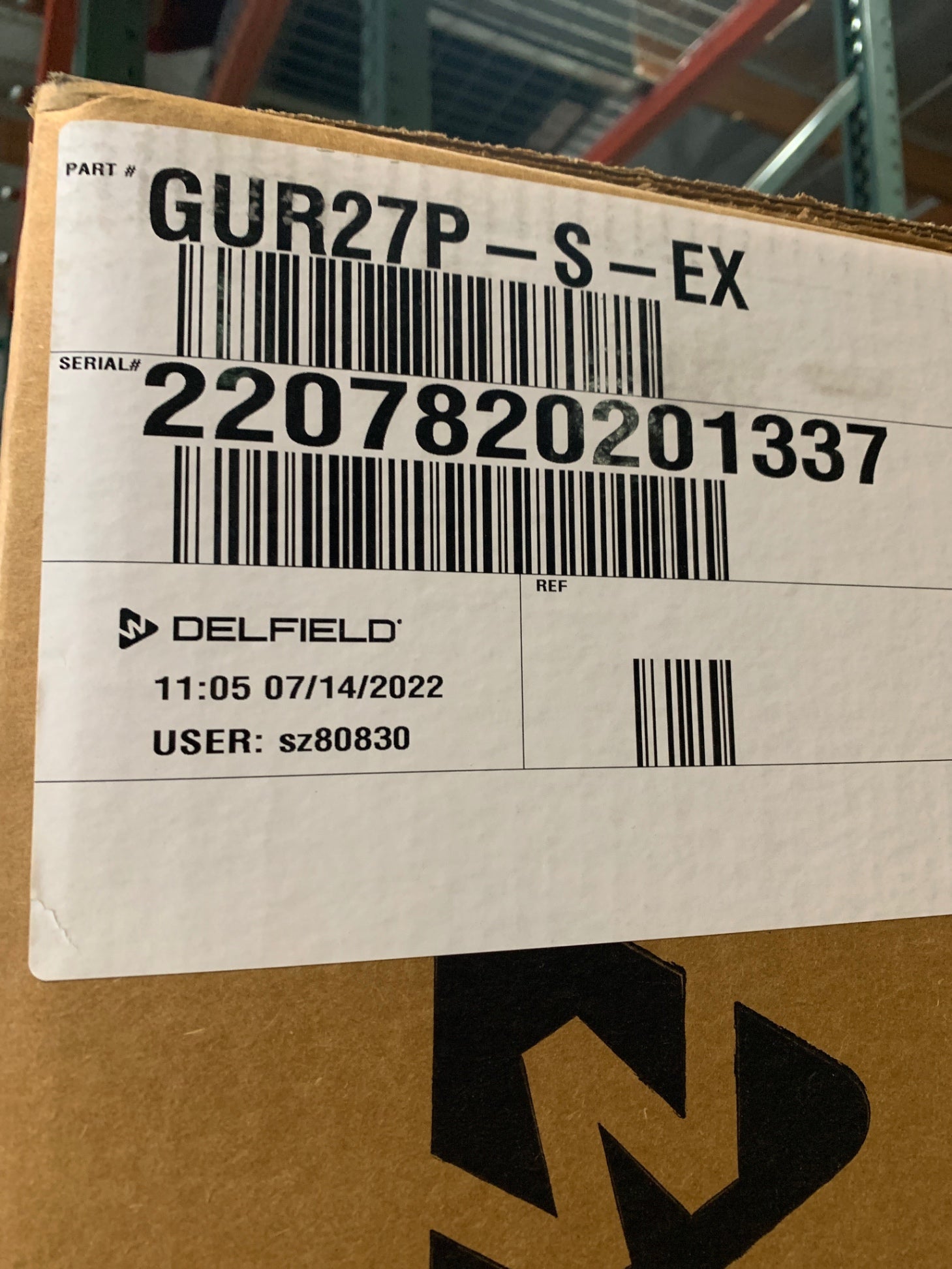 New Delfield GUR27P-S-EX Undercounter Refrigerator W/ (1) Section & (1) Door