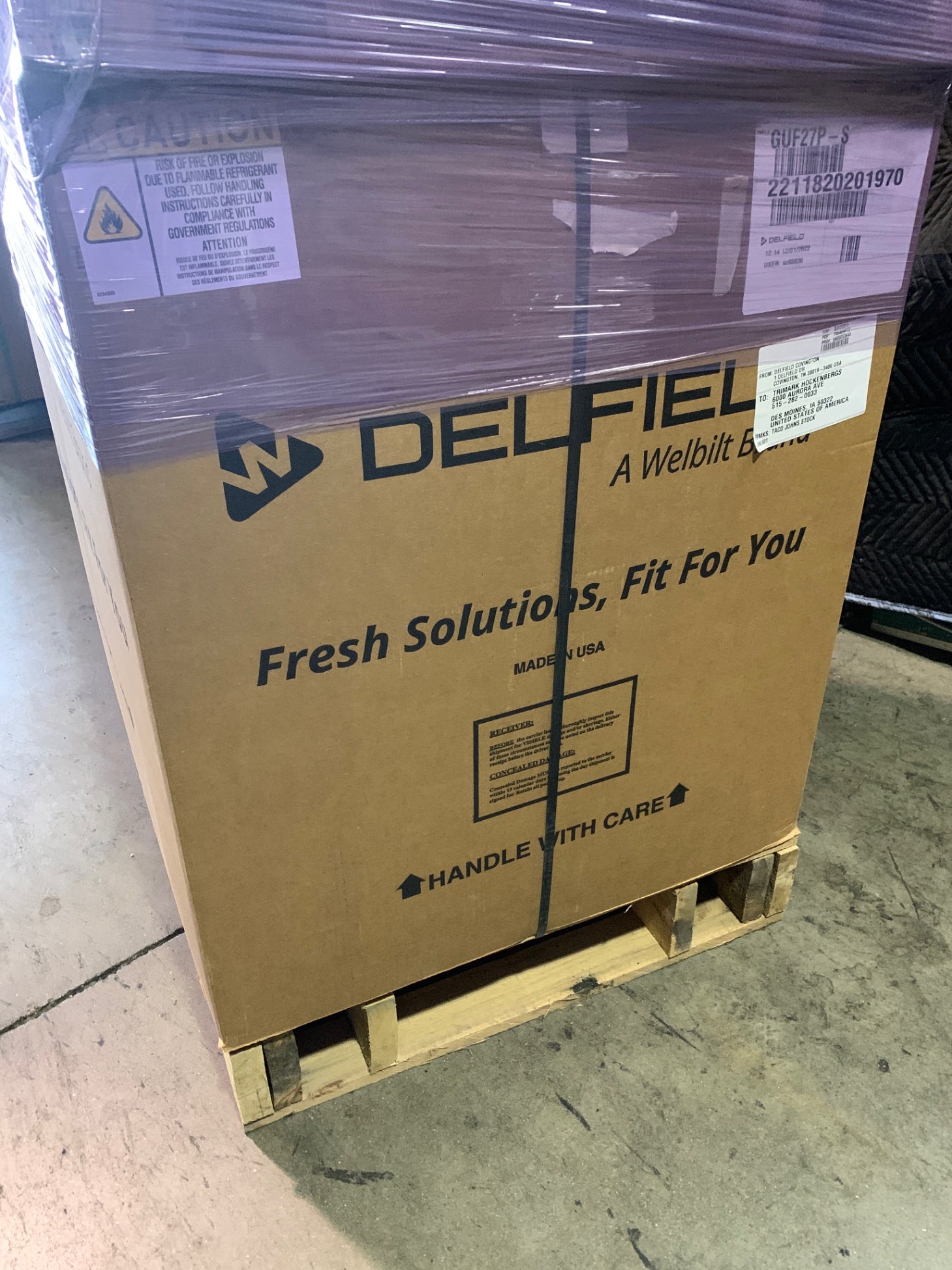 New Delfield GUF27P-S 27" W Undercounter Freezer
