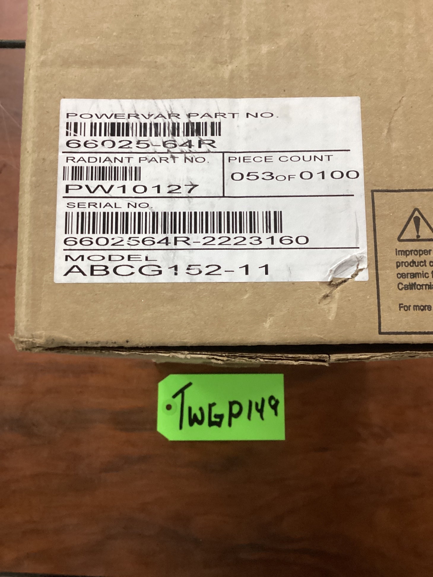 New Ametek ABCG152-11 Ground Guard Power Conditioner