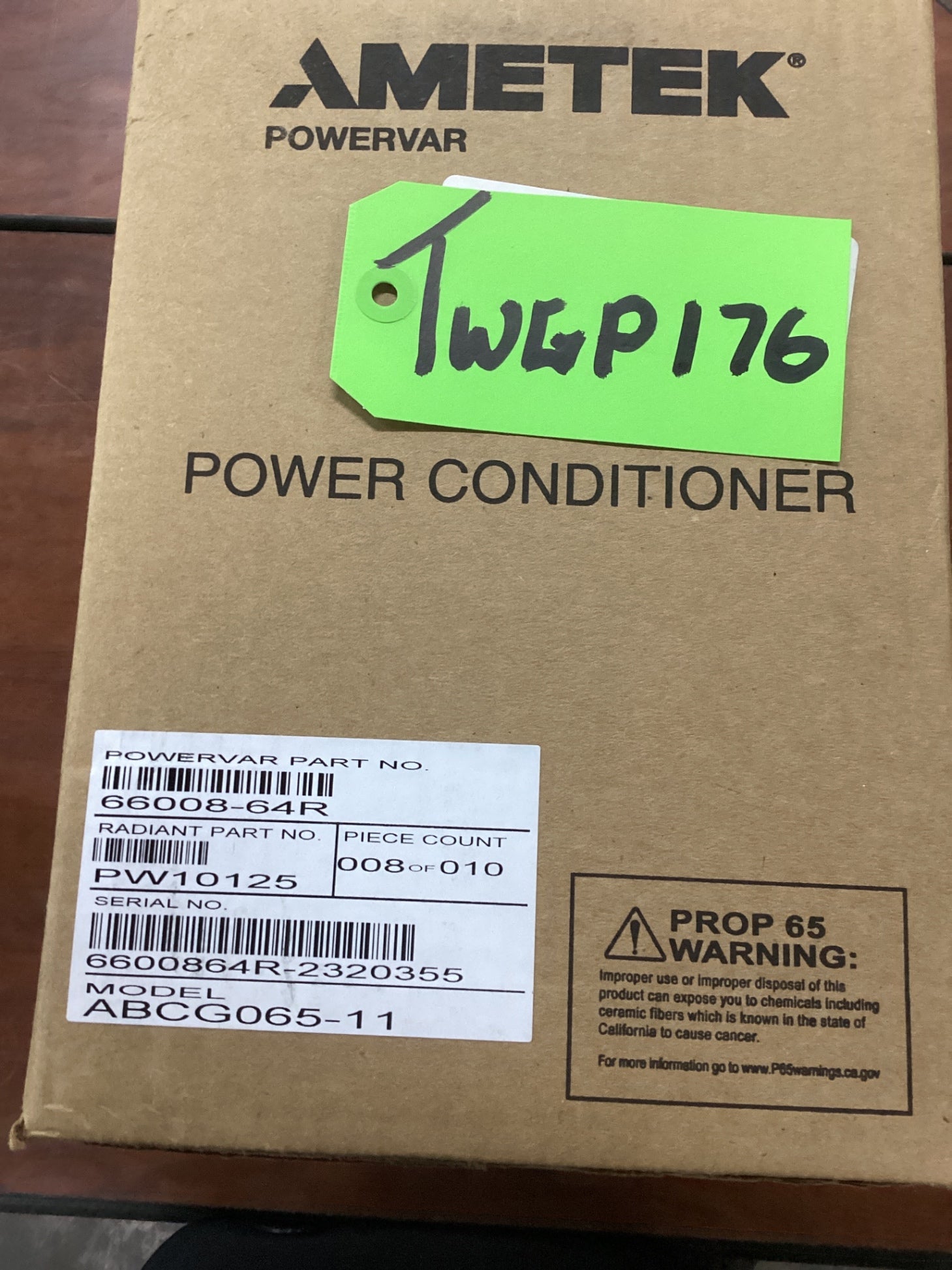 New AMETEK ABCG065-11W POWERVAR Power Conditioner