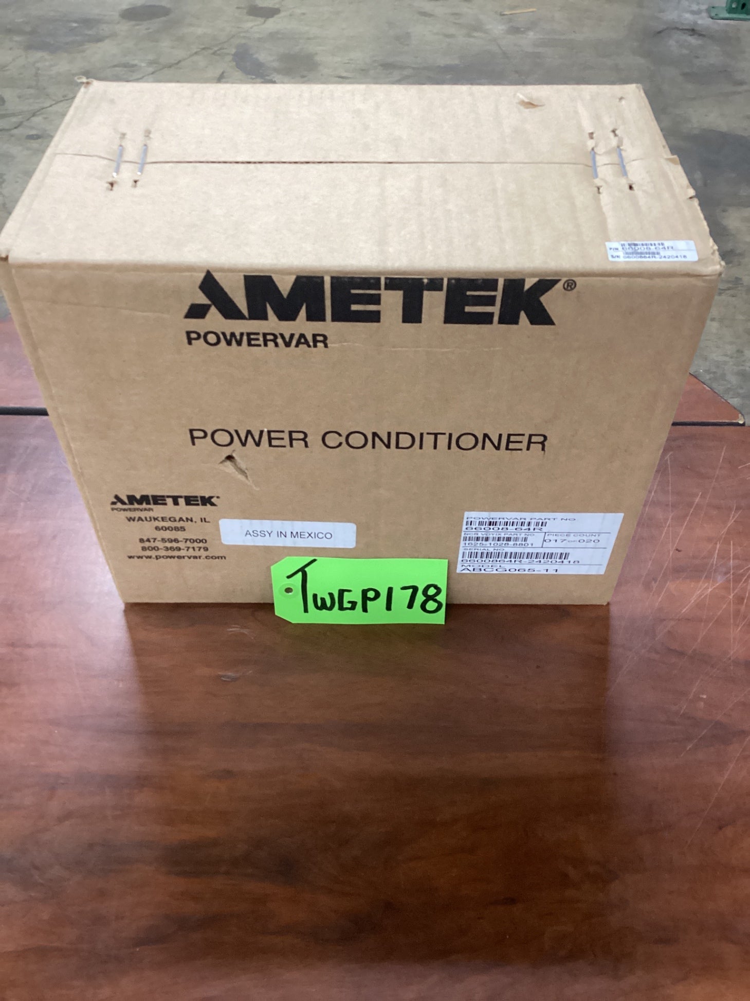 New AMETEK ABCG065-11W POWERVAR Power Conditioner