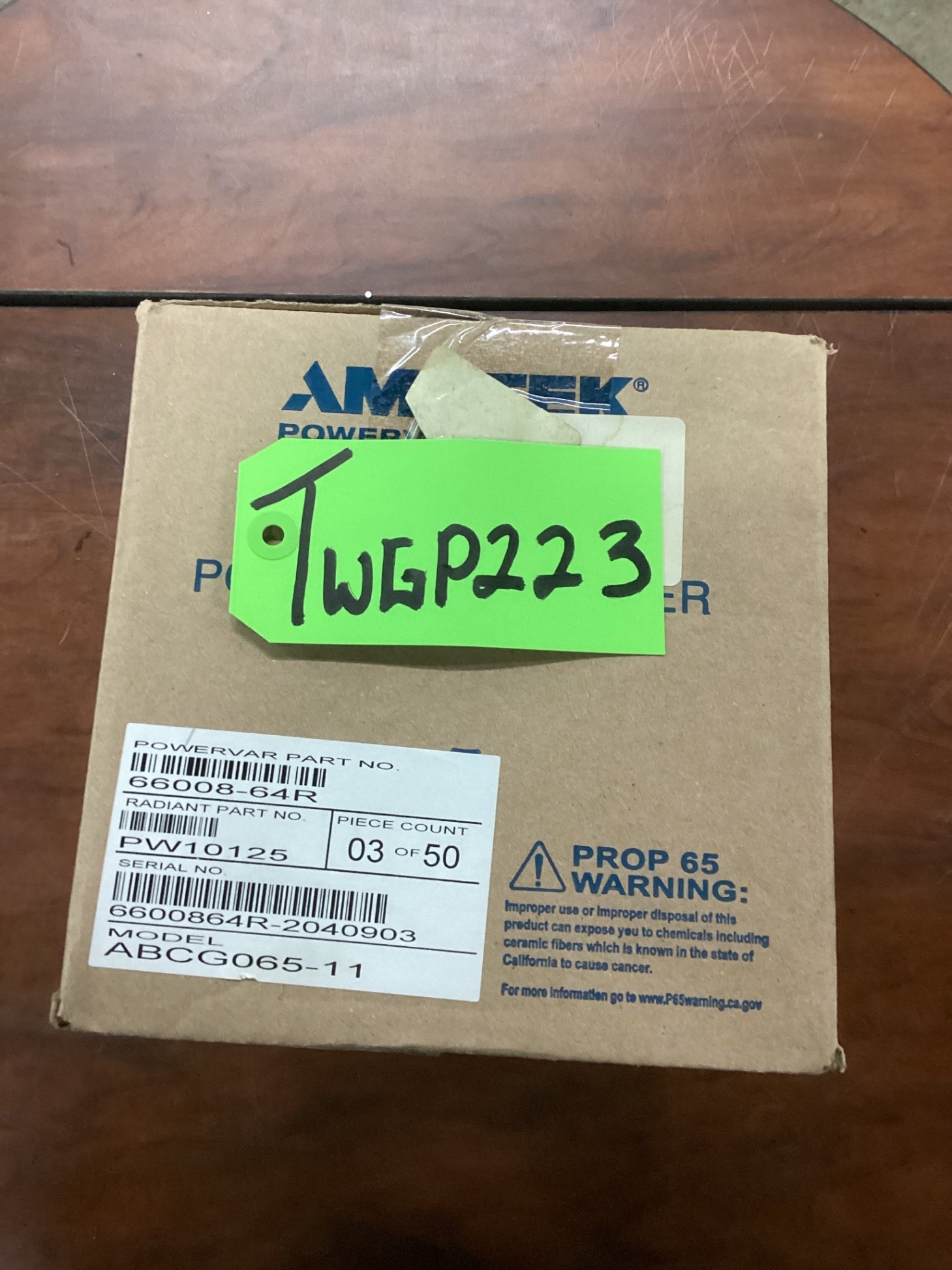 New AMETEK ABCG065-11W POWERVAR Power Conditioner