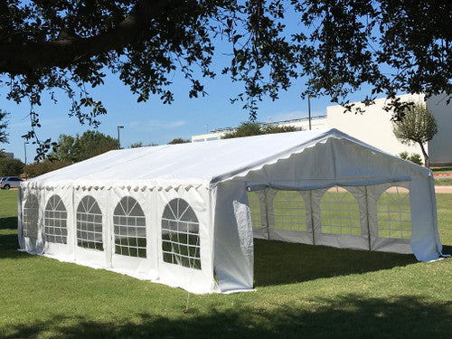 Delta Canopy PE-E3216 Party Tent Canopy Featuring A Galvanized Steel Frame And Waterproof, UV-resistant Fabric.