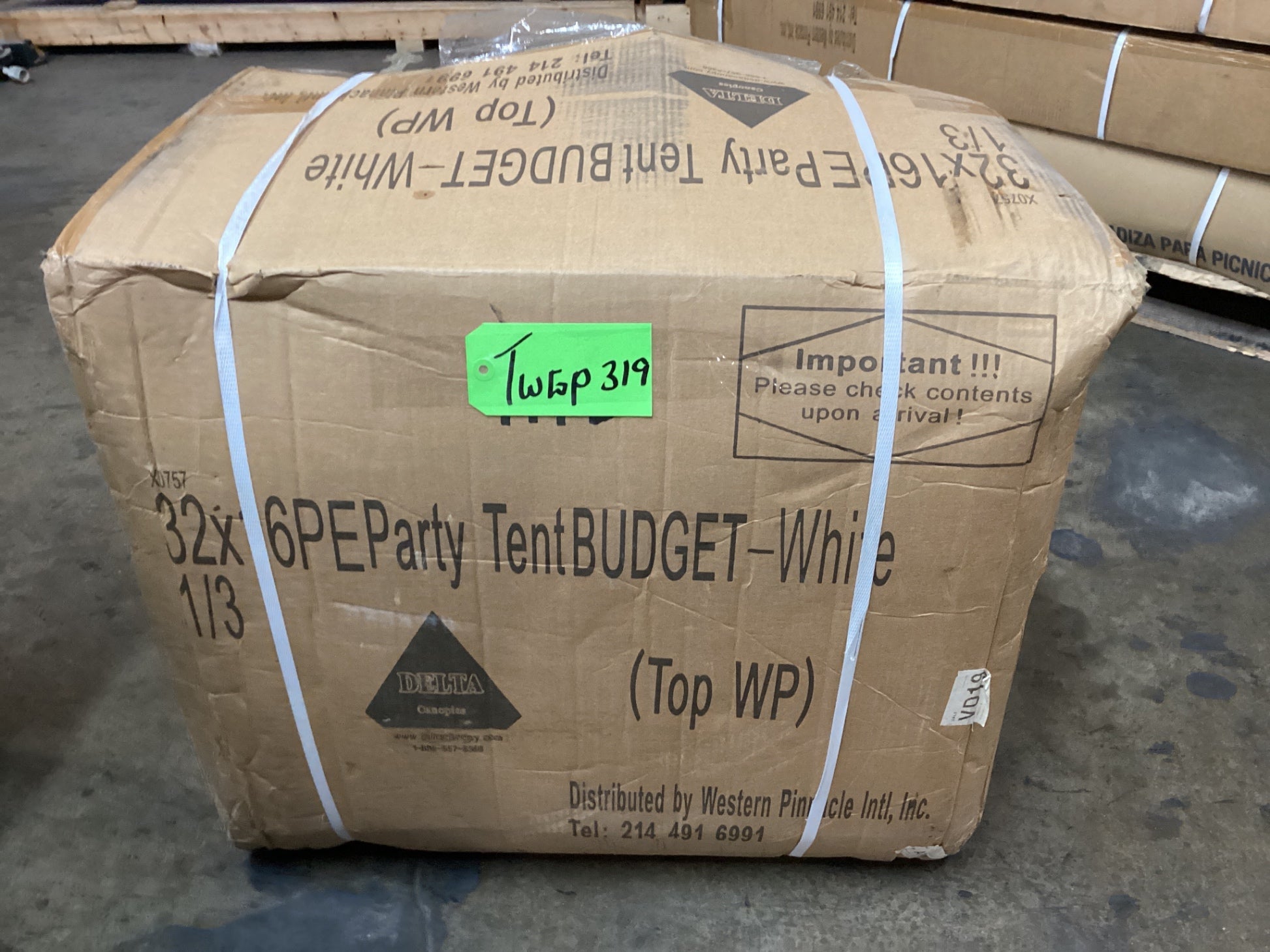 Delta Canopy PE-E3216 Party Tent Canopy Featuring A Galvanized Steel Frame And Waterproof, UV-resistant Fabric.