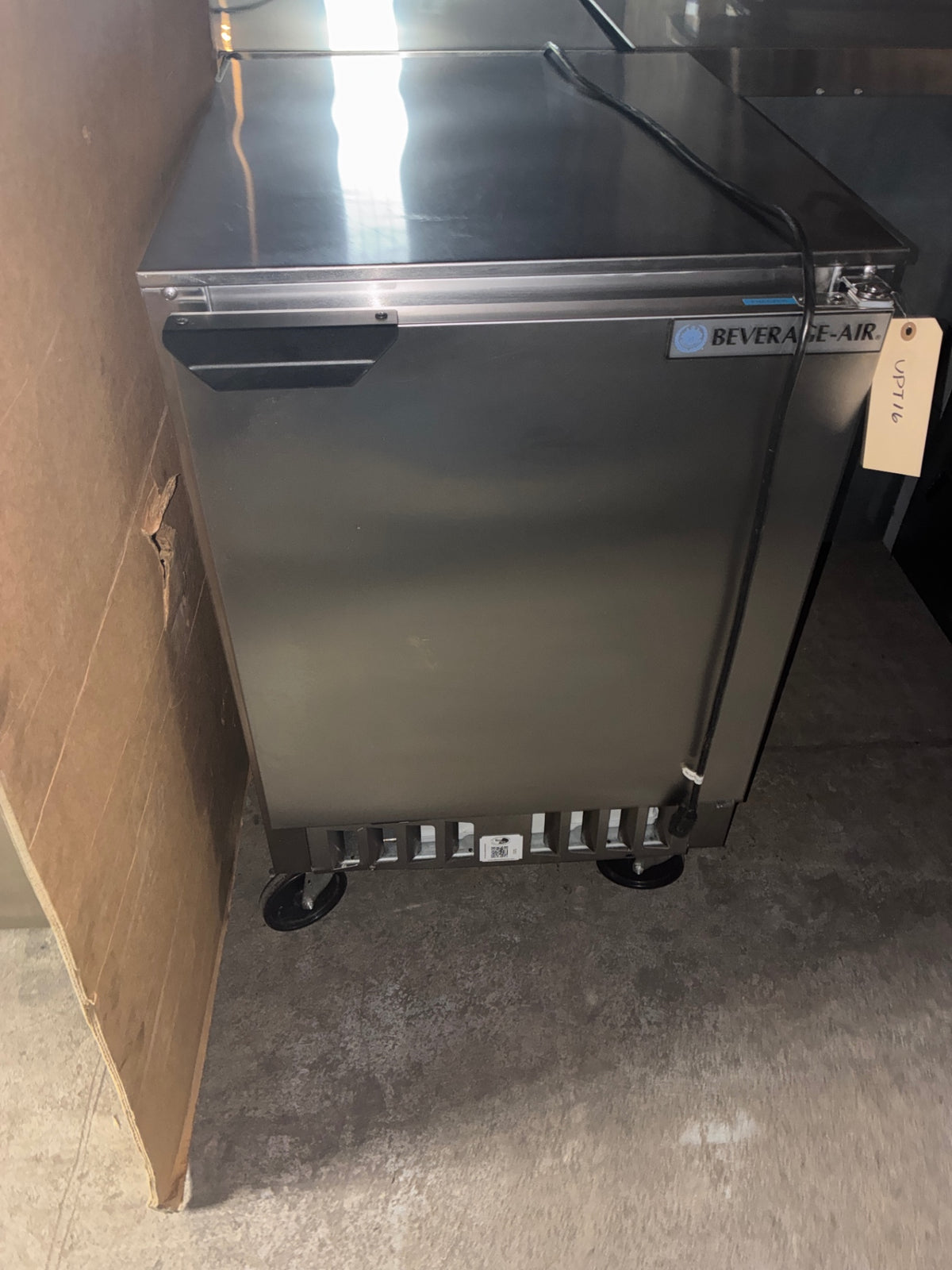 Beverage Air FLG24HC-1-S Freezer, Worktop, Single Solid Swing Door, Stainless, Mobile