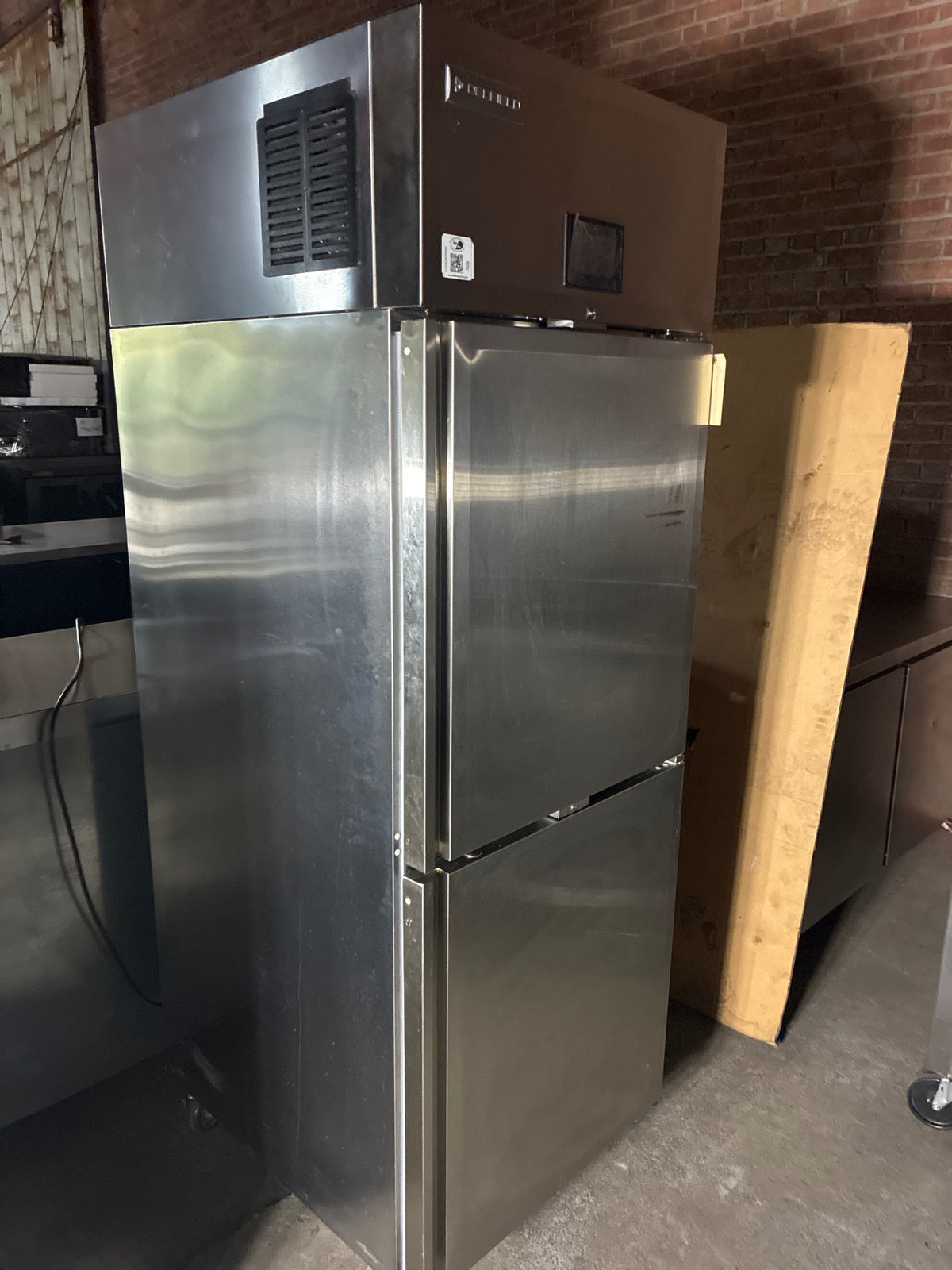 Delfield GAF1P-SH-I18 Freezer, Upright, 2 Solid 1/2 Swing Doors, Stainless, Mobile