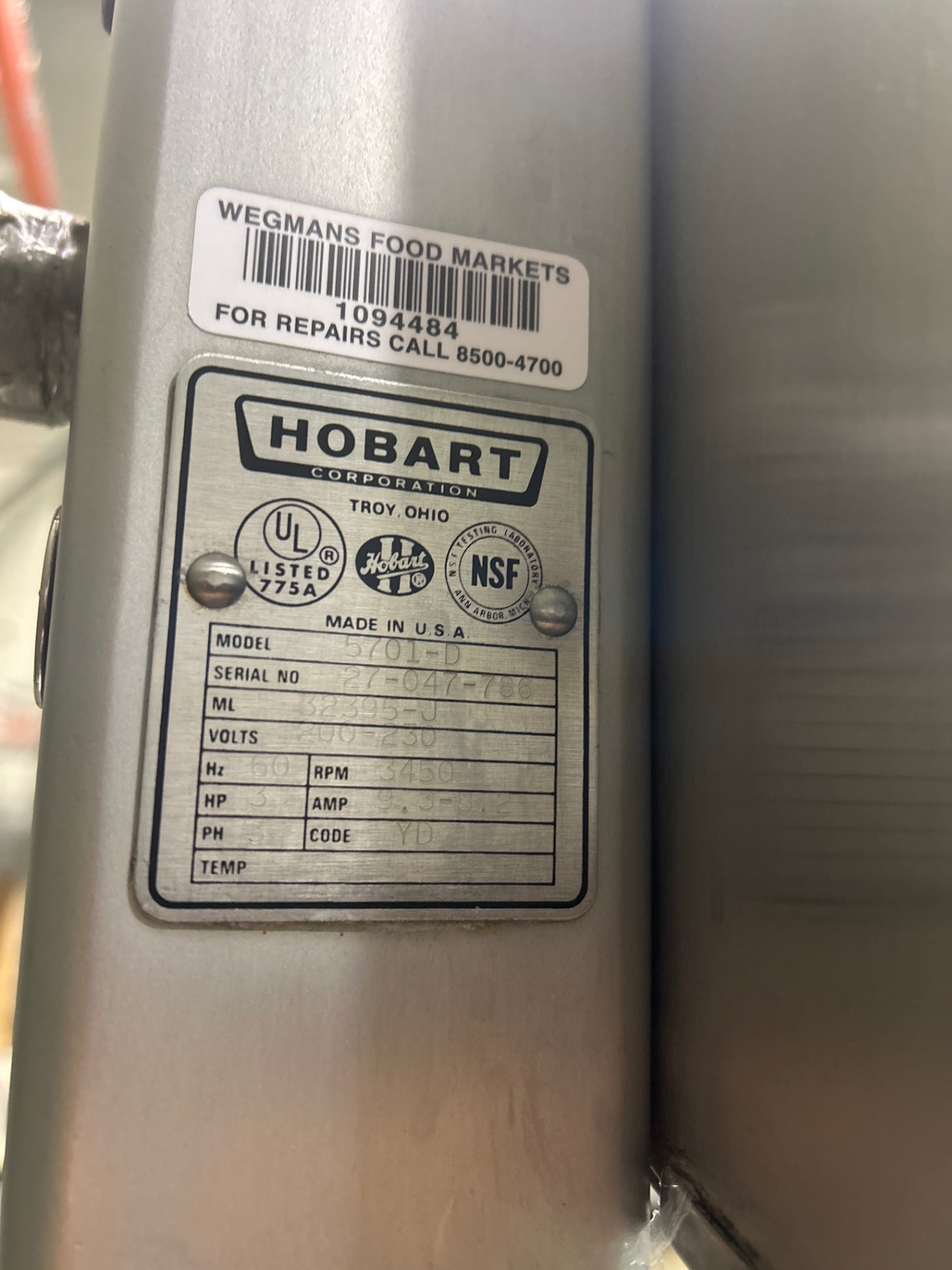 Hobart 5701-D Meat Slicer