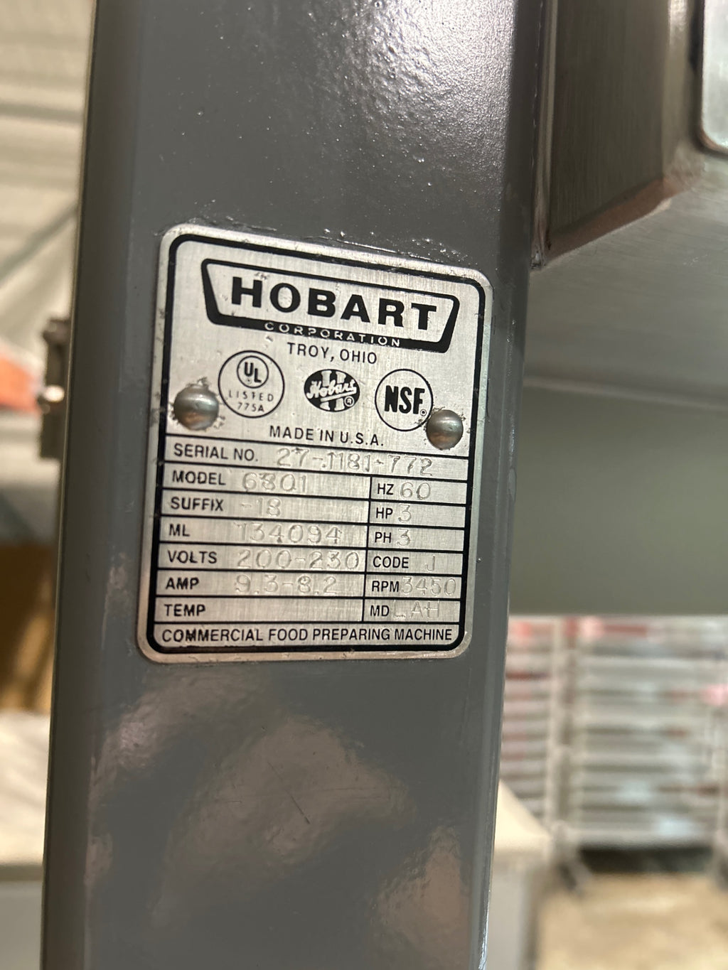 Hobart 6801 Meat Slicer