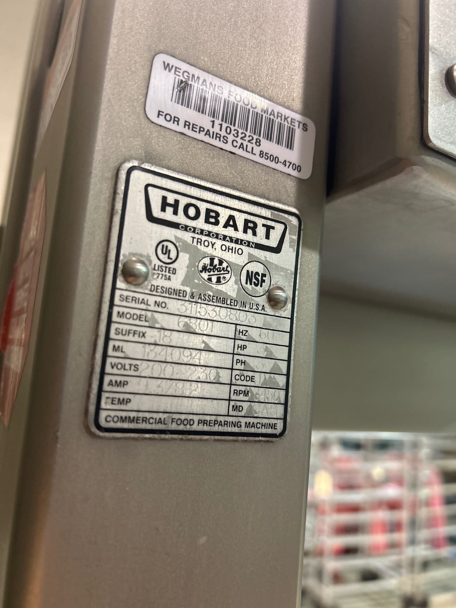 Hobart 6801 Meat Slicer