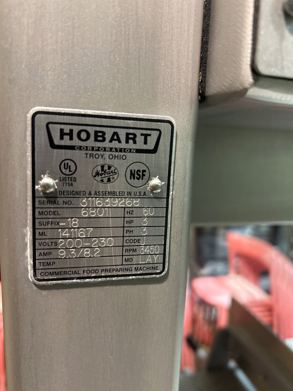 Hobart 6801 Meat Slicer