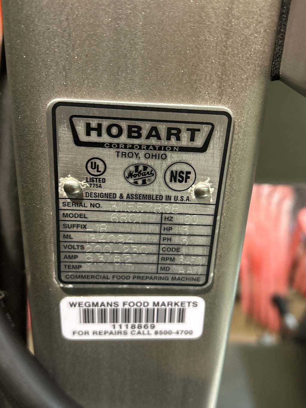 Hobart 6801 Meat Slicer