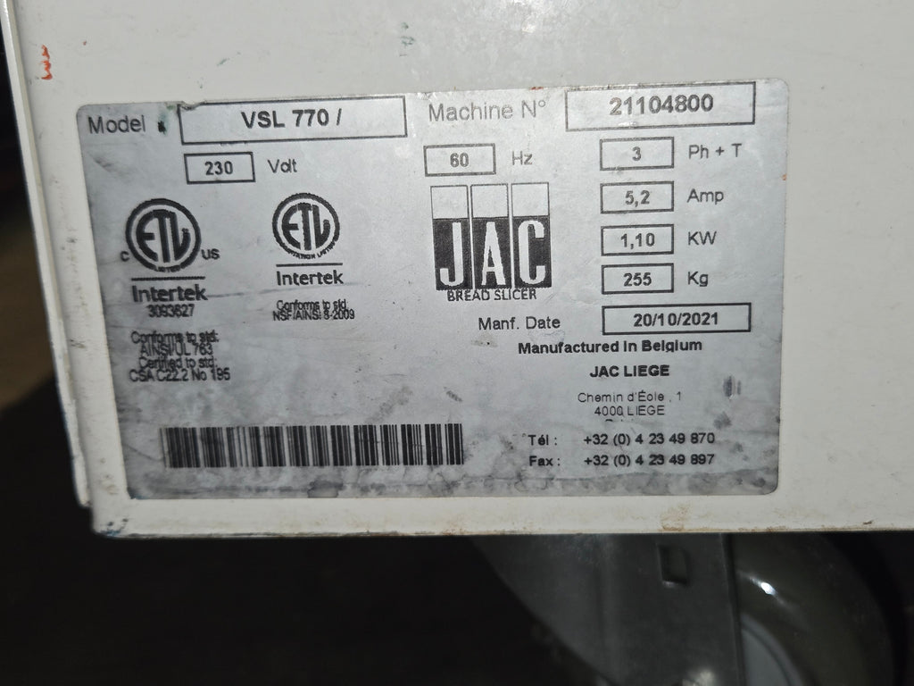 Varia Pro VSL 770 Commercial Bread Slicer