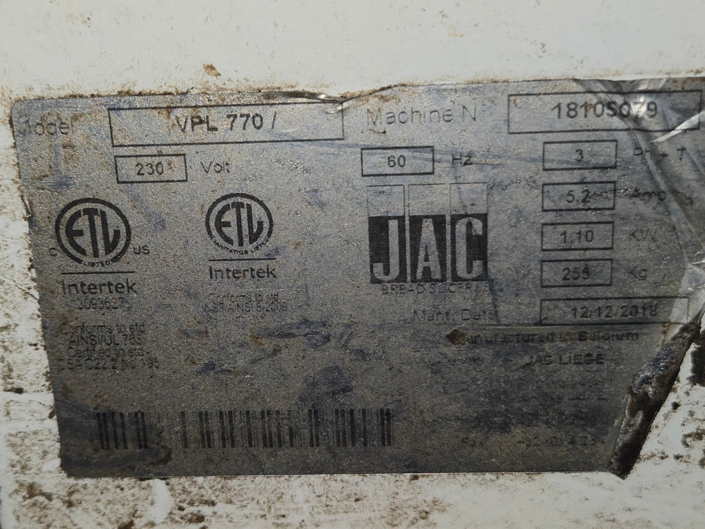 Varia Pro VSL 770 Commercial Bread Slicer