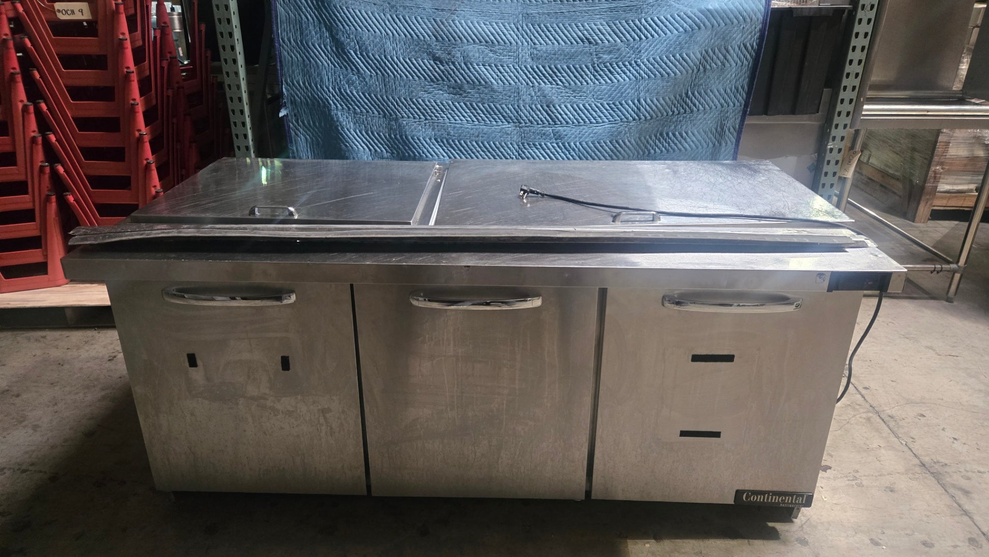 Continental SW72N30M 72-inch Commercial Sandwich Prep Unit