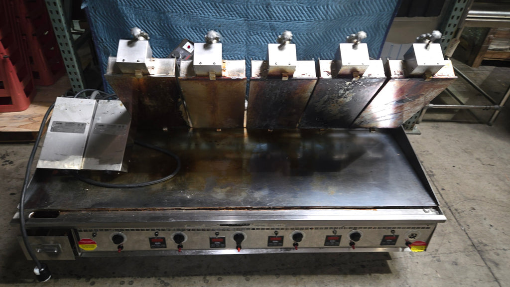 MIRACLEAN 72-inch Commercial Stainless Steel Flat Grill