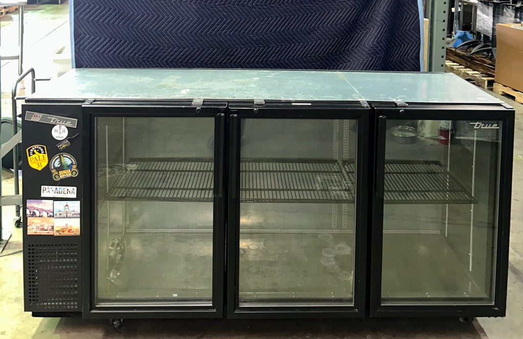 True TBB-24GAL-72G-LD Three-Section Glass-Door Back Bar Cooler