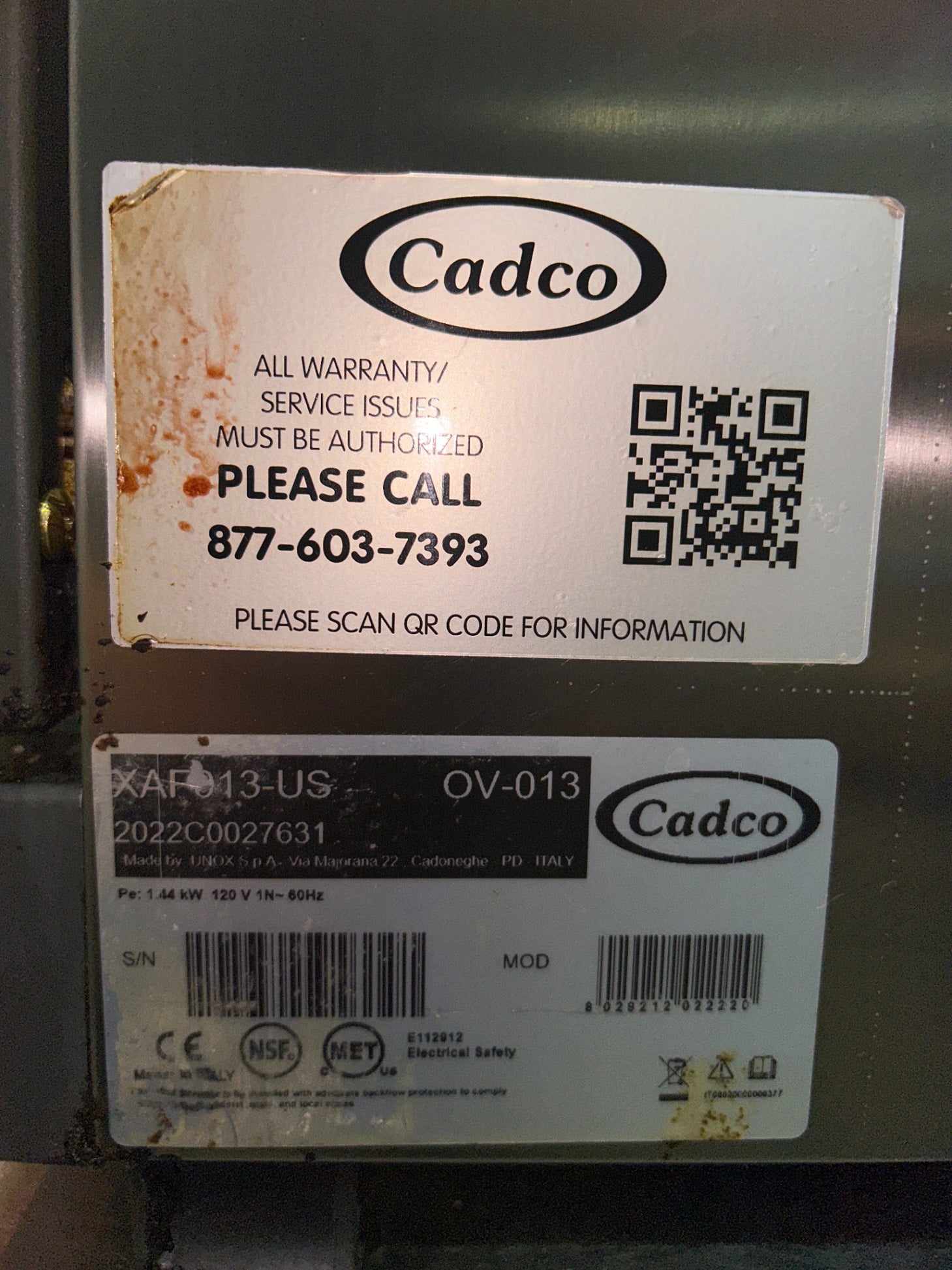 Cadco XAF013-US OV-13 Commercial Convection Oven