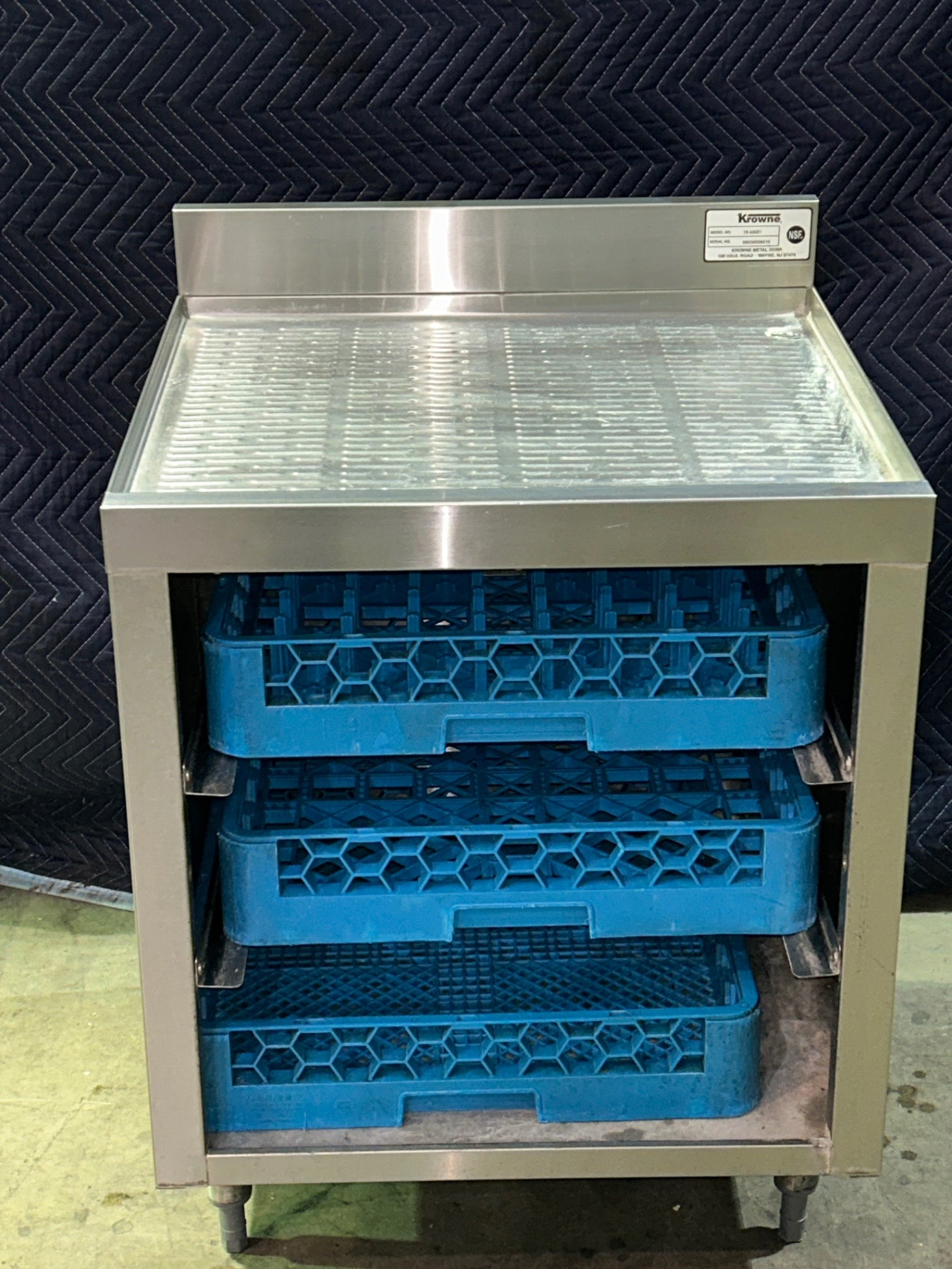 Krowne 18-GSB1 Single Glass Rack Storage Base