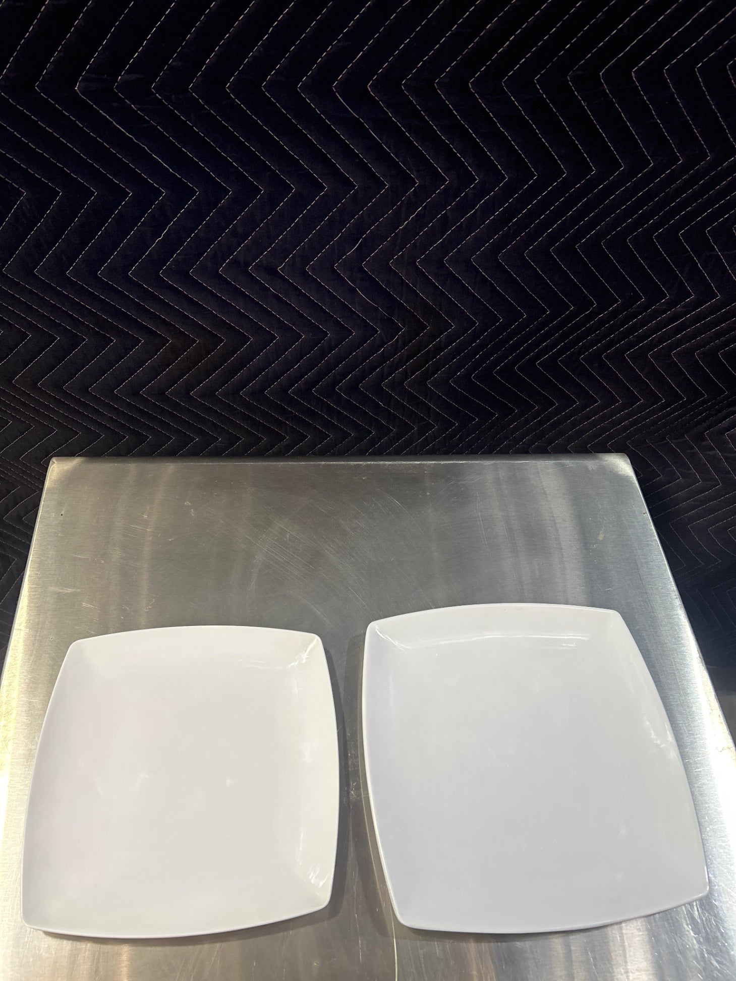 White Square Dinner Plate Set - 9” & 10”