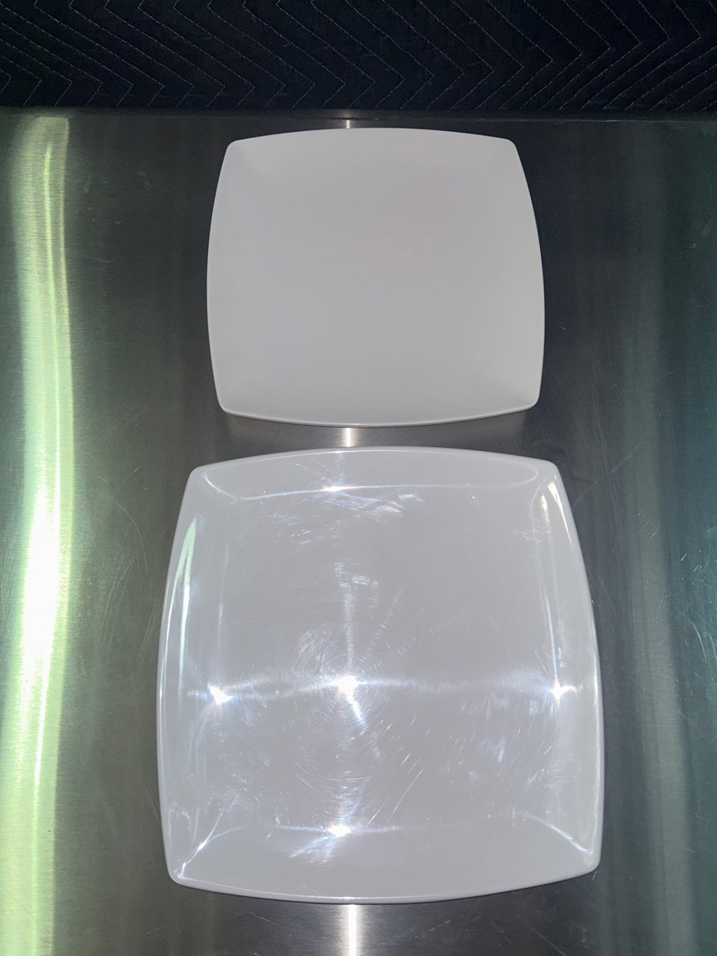 White Square Dinner Plate Set - 9” & 10”