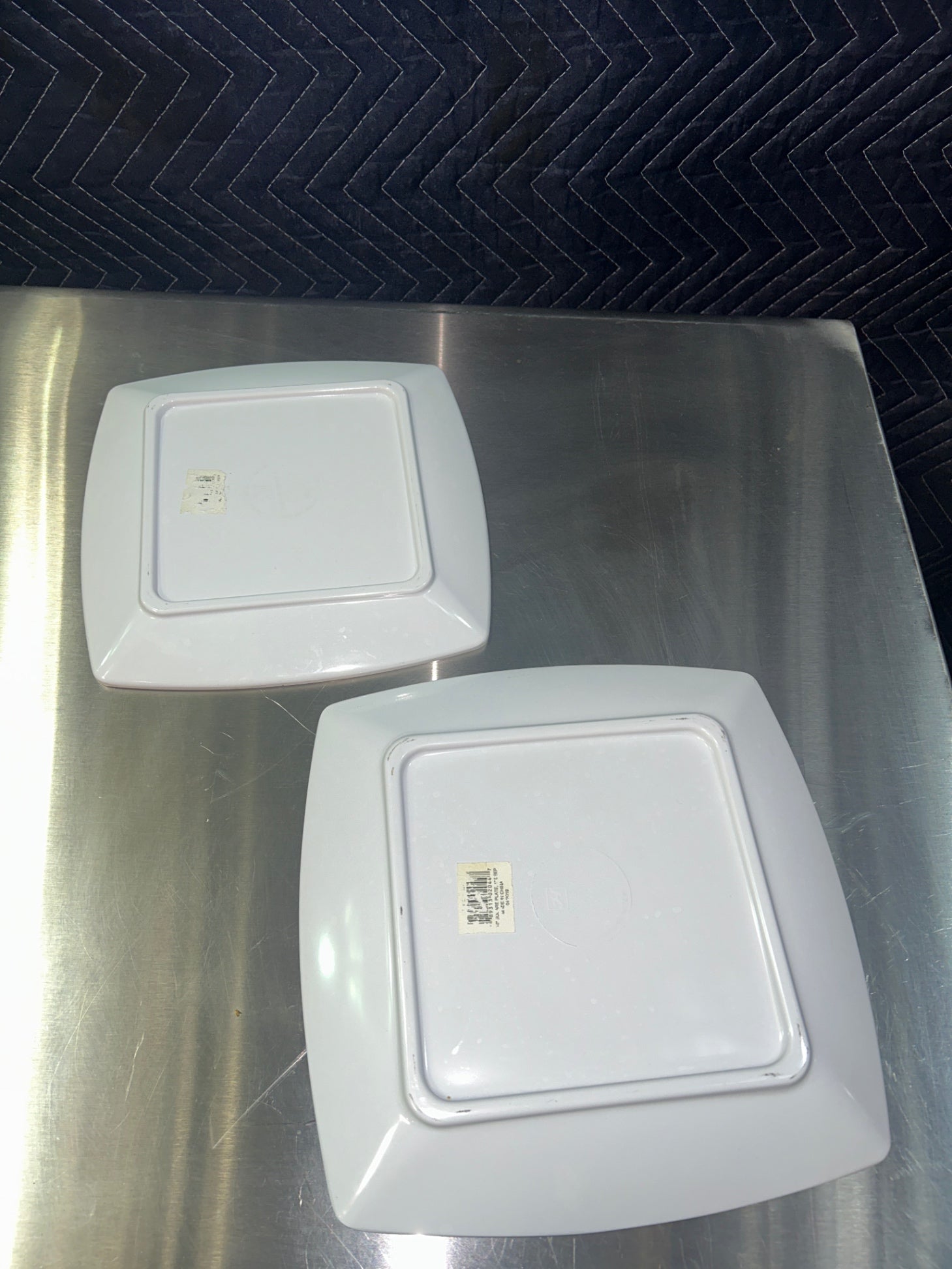 White Square Dinner Plate Set - 9” & 10”