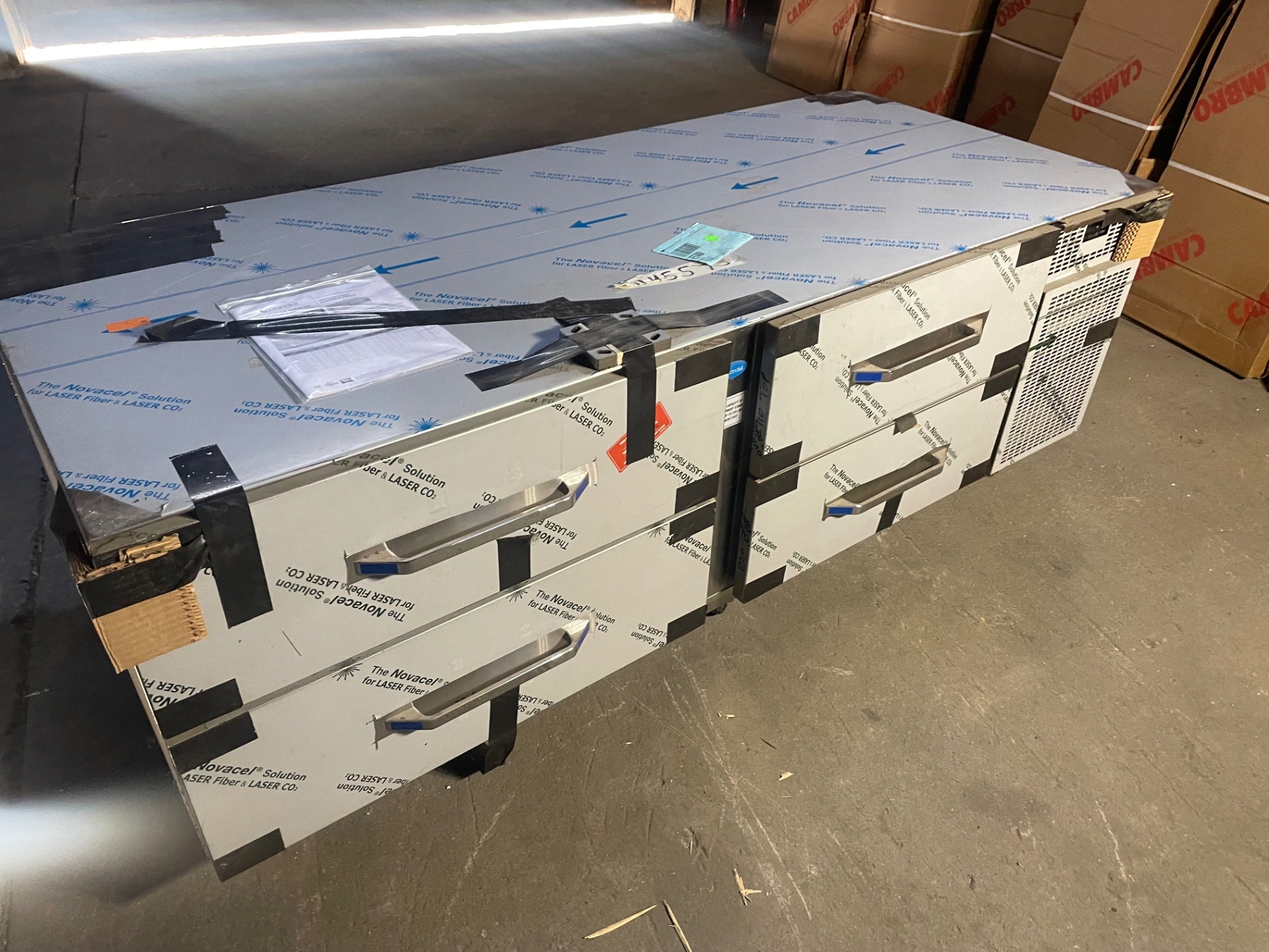 Randell Chefs Base, Refrigerated, 4 Drawers, Stainless, Mobile