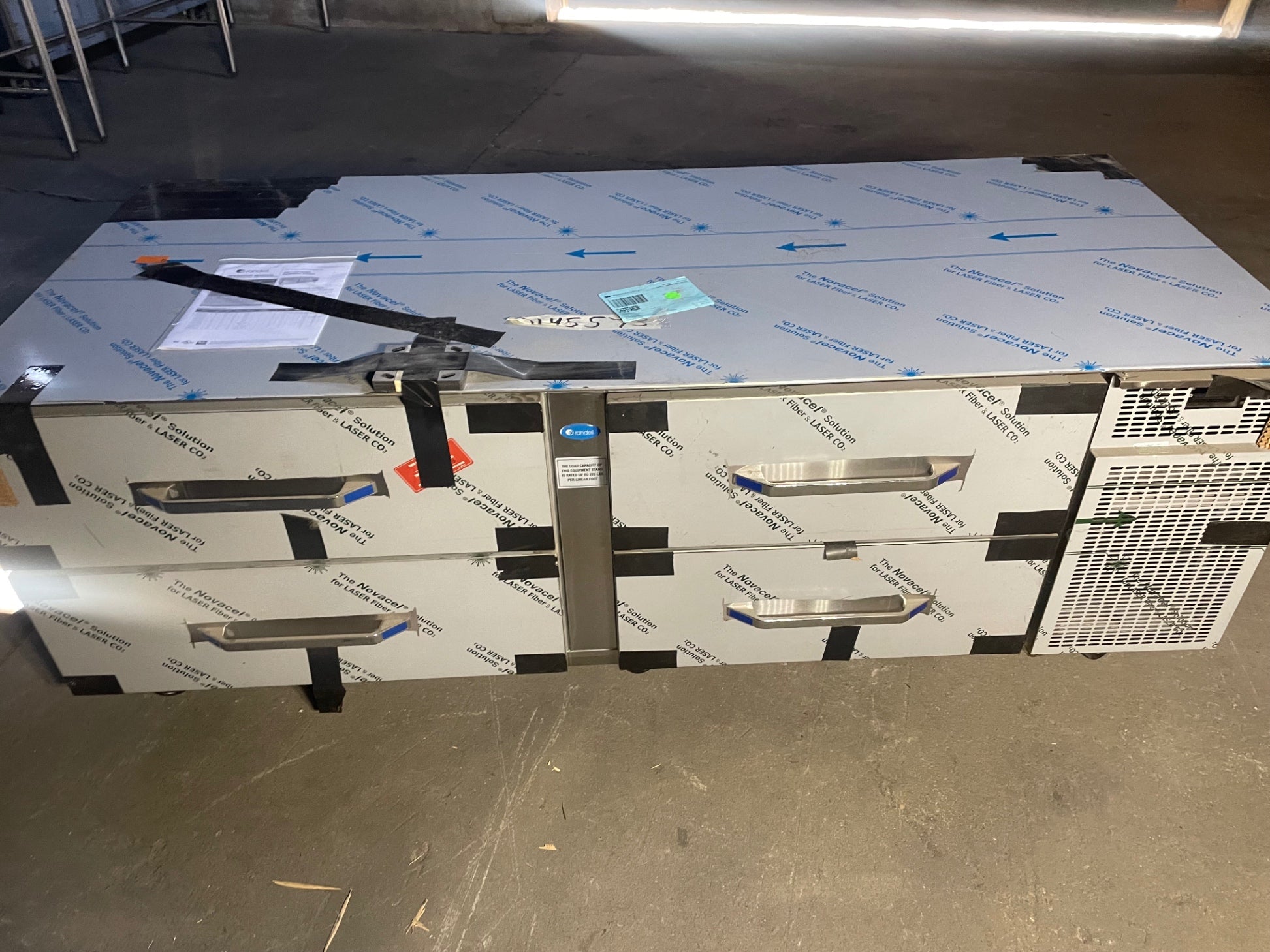 Randell Chefs Base, Refrigerated, 4 Drawers, Stainless, Mobile