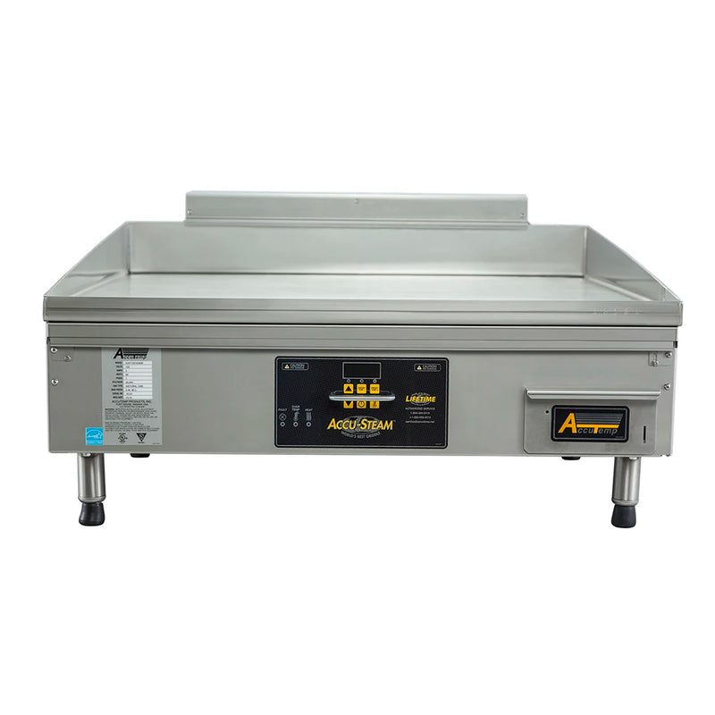 New AccuTemp GGF1201A3650-T1 36" Accu-Steam Gas Griddle W/ Thermostatic Controls W/Stand