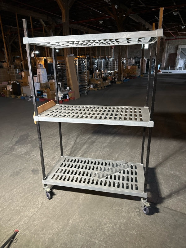Metro Composite Rack, 3 Shelves, Mobile