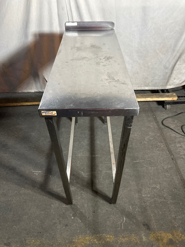 Stainless Work Table W/Backsplash