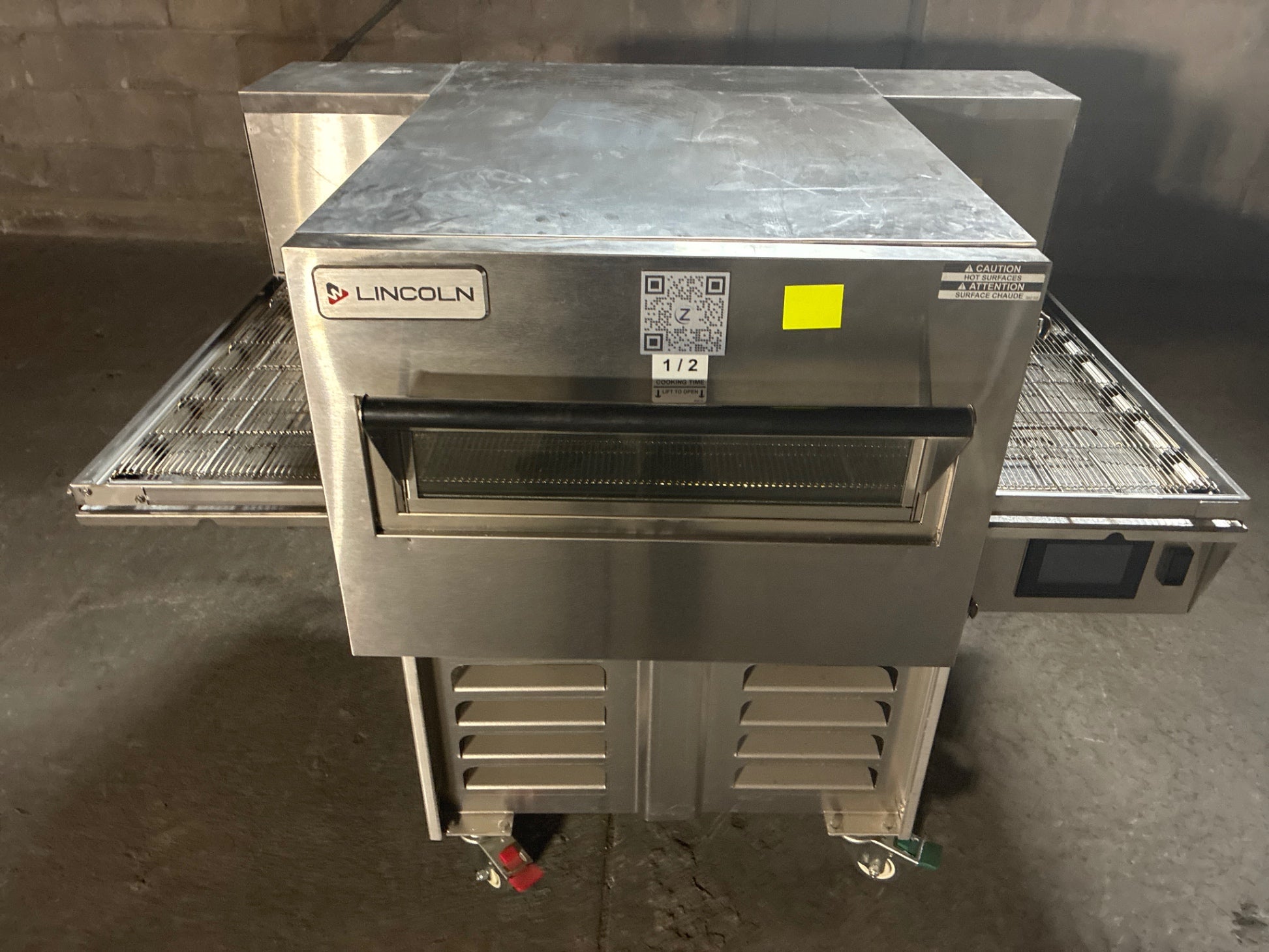 Lincoln 2424-GUN-0101 Conveyor Oven On Mobile Pan Cart