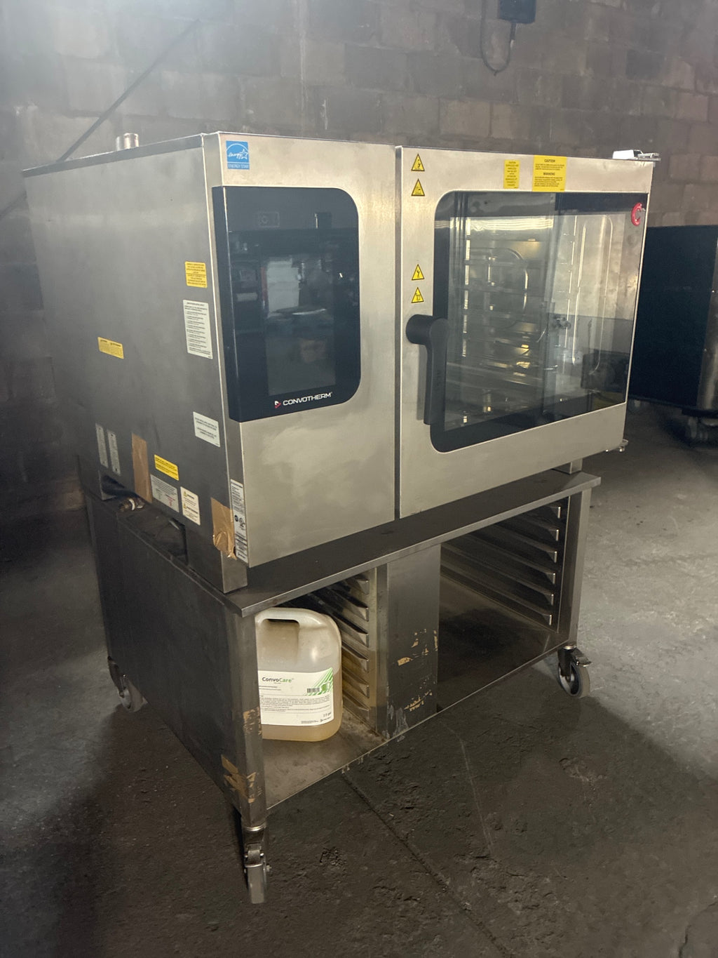 Convotherm C4eT 6.20 EB -N Combi Oven On Mobile Cart W/ Under Storage, Full Pan Size