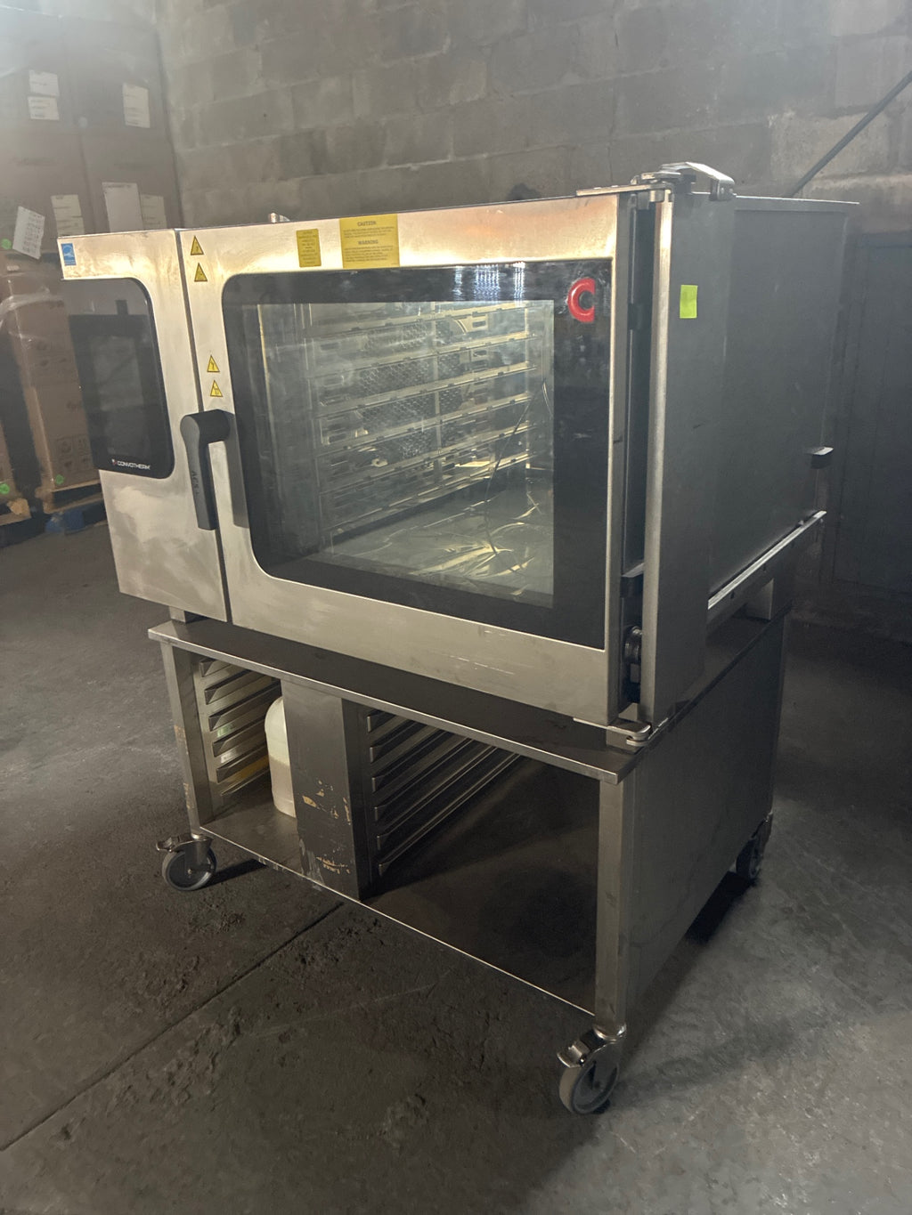 Convotherm C4eT 6.20 EB -N Combi Oven On Mobile Cart W/ Under Storage, Full Pan Size