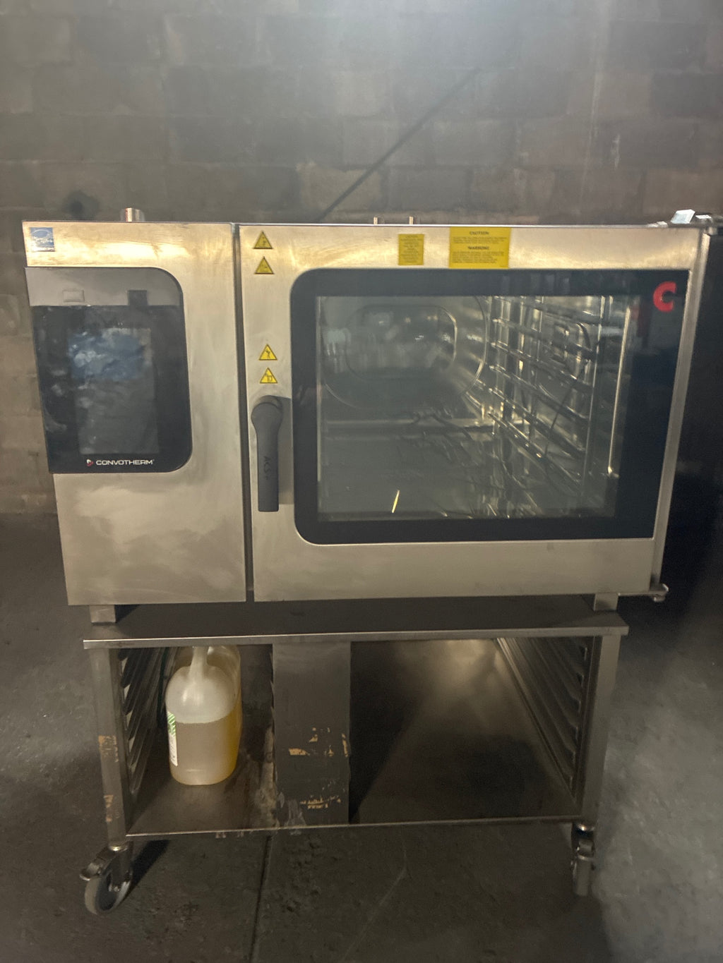 Convotherm C4eT 6.20 EB -N Combi Oven On Mobile Cart W/ Under Storage, Full Pan Size