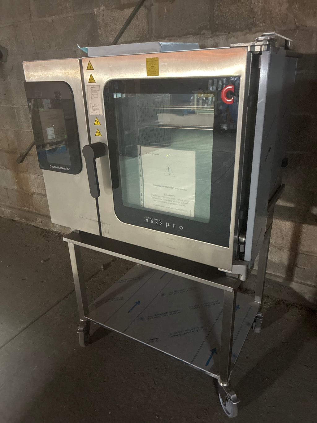Convotherm C4eT 6.10 GS -N Combi Oven On Mobile Cart W/ Undershelf, Half Pan Size