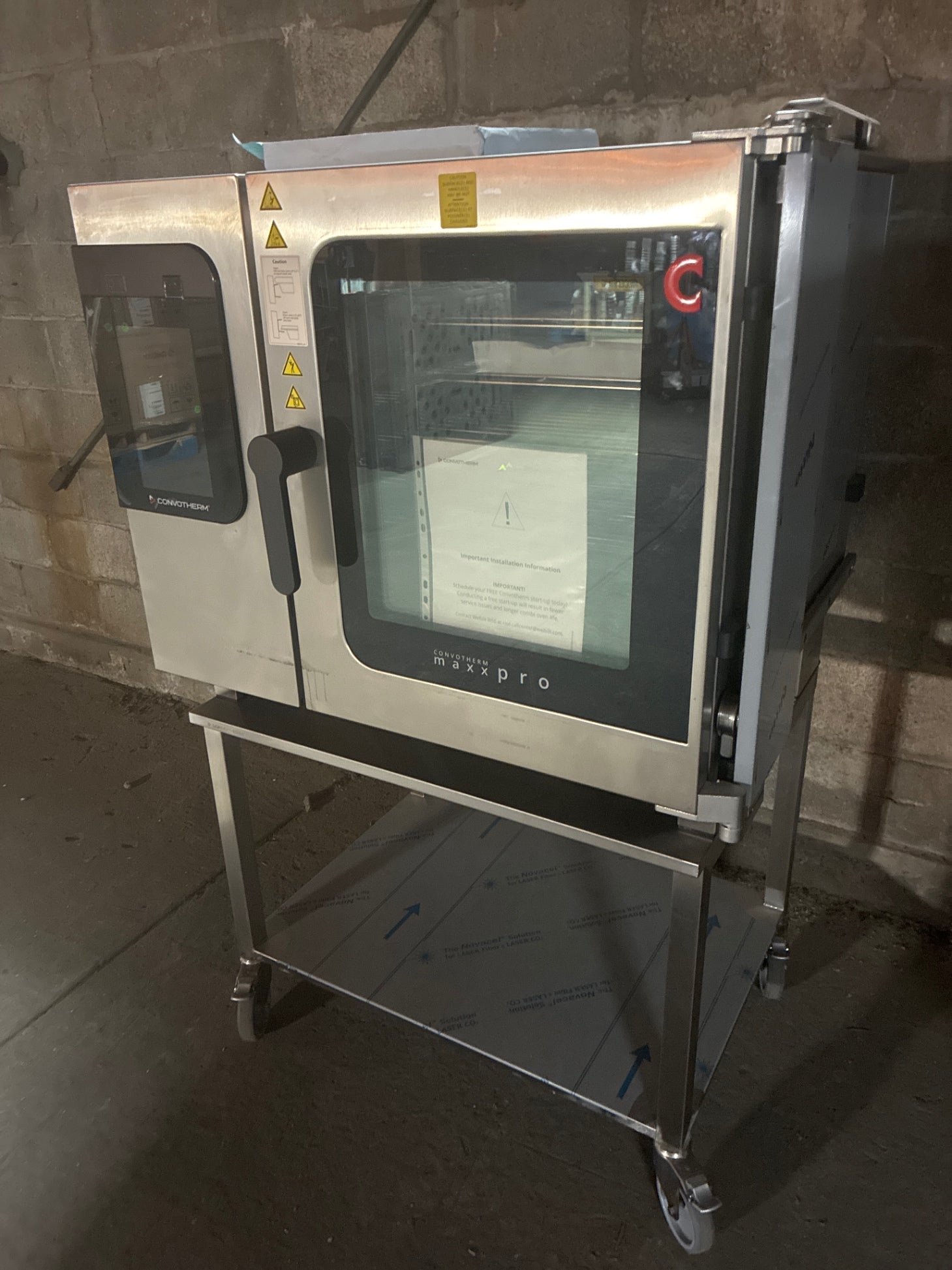 Convotherm C4eT 6.10 GS -N Combi Oven On Mobile Cart W/ Undershelf, Half Pan Size
