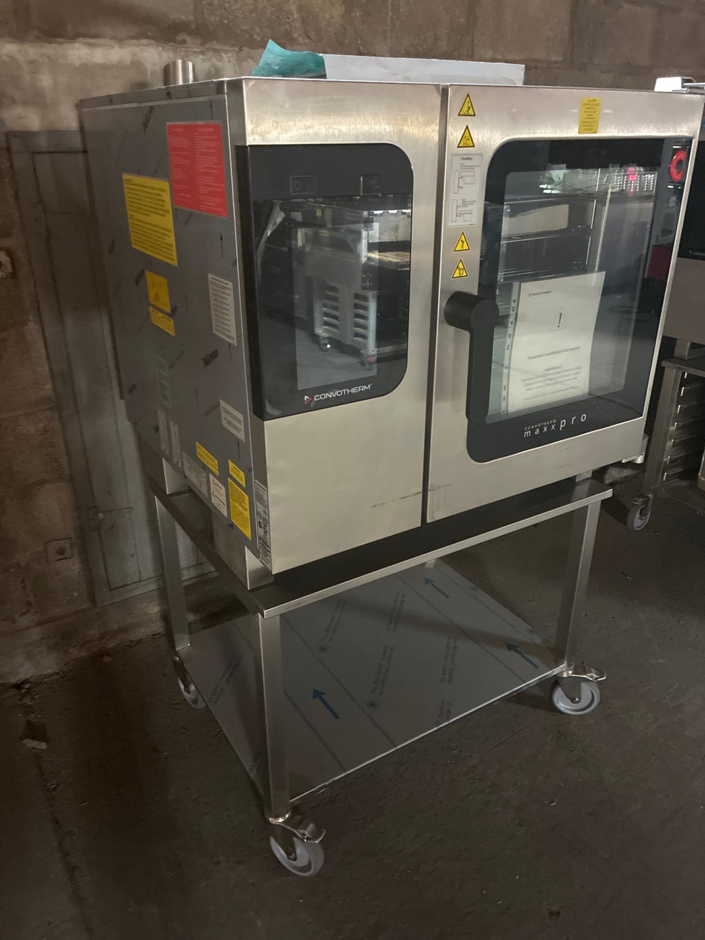 Convotherm C4eT 6.10 GS -N Combi Oven On Mobile Cart W/ Undershelf, Half Pan Size